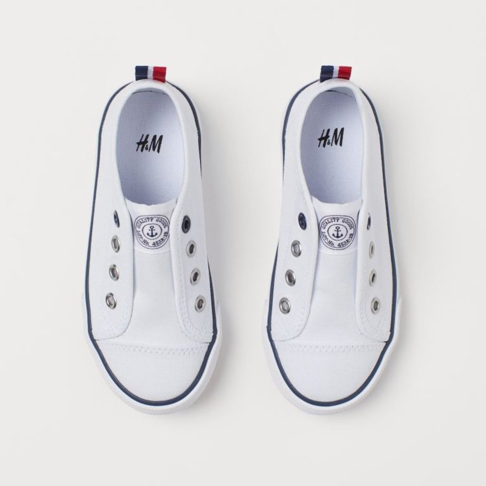 H&M canvas slip on shoes sneakers